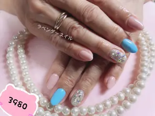 ネイル ラベンダー💖日暮里 ルル💖ネイルのネイルデザイン
