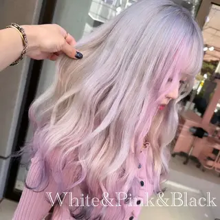 カラー 栄/デザイン/ ブリーチ/琉輝のヘアスタイル