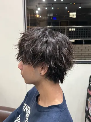 パーマ メンズ 米澤 流星のヘアスタイル