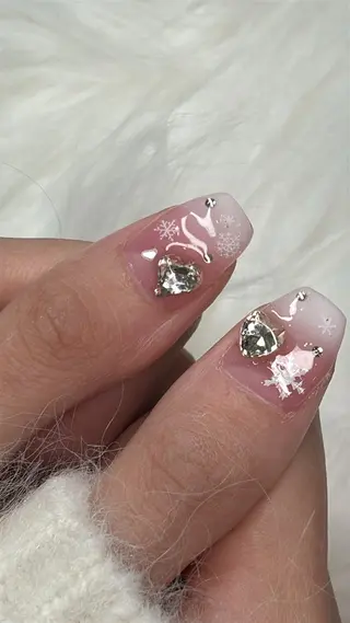 ネイル muni所属・鶴橋♡̴⟡.˚ネイル kpop.ワンホンのネイルデザイン