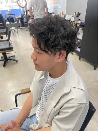 ショート パーマ メンズ メンズ専門サロン wokeのヘアスタイル