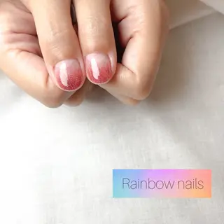 ネイル Rainbow nailsくろちゃんのネイルデザイン