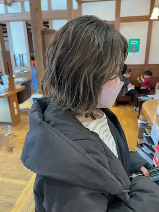 ミディアム カラー パーマ Artist 藤﨑紘成のヘアスタイル