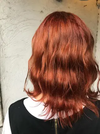 セミロング カラー ヘアアレンジ お任せヘア☘️☘️ 及川渚のヘアスタイル