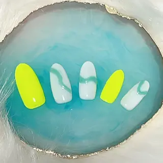 ショート アップネイル 山口のネイルデザイン