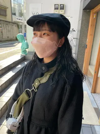 セミロング パーマ スパイラルパーマ 🌐hina⭐️のヘアスタイル