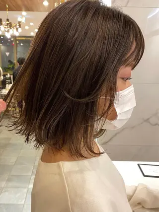 ミディアム カラー 門崎未依/レイヤー/ メンズカット🪿🌼のヘアスタイル