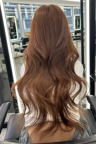 ロング カラー LANDS所属・nanaka 🤍韓国ワンホンヘアのヘアスタイル