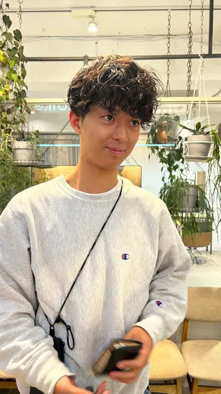 パーマ メンズ じゅわっと暖色カラー 🍊Moemiのヘアスタイル