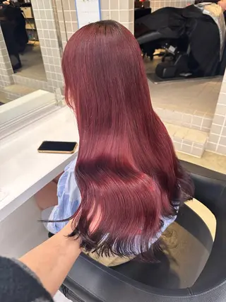 ロング カラー 🪞ハイトーン🪞 🤍waka🤍のヘアスタイル