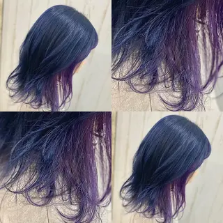 ミディアム カラー ハイトーン💫 エクステ💫maiのヘアスタイル