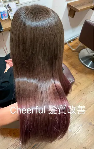 セミロング 髪質改善エイジングケ ア専門美容室チアフルのヘアスタイル