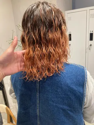 セミロング パーマ ✳️ウルフ/メンズ/ スパイラルパーマ✳️のヘアスタイル