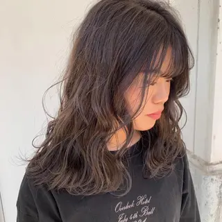 セミロング カラー m ā l o.🌷 サカモトマイコのヘアスタイル