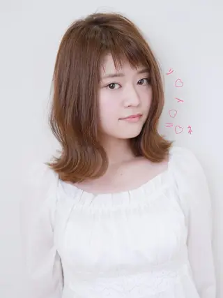 ミディアム カラー ✨ブリーチなし透明感 カラー✨ゆりかのヘアスタイル