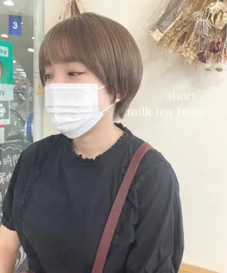 ショート カラー 初めてのショート お任せください✂️のヘアスタイル