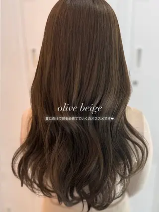 ロング カラー mareka/顔周り /透明感カラー🤍のヘアスタイル