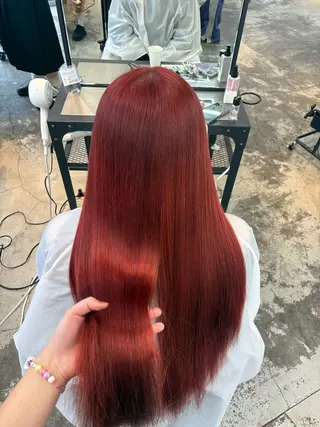 ロング カラー HIKARI🐈‍⬛ ハイトーン×デザインのヘアスタイル