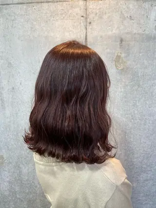 セミロング カラー 暗髪/艶髪/Ono .のヘアスタイル