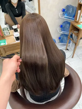 ロング 縮毛矯正💎/ 美髪ストレート🫧のヘアスタイル