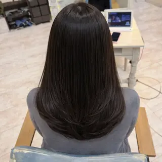 セミロング 店長✨レイヤー✖️ 髪質改善✖️韓国ヘアのヘアスタイル