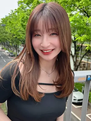 セミロング ✨上品可愛い 垢抜けカラー/後藤✨のヘアスタイル