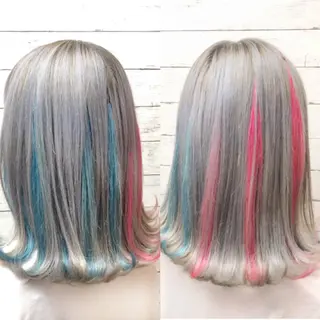 ミディアム カラー 韓国ヘア🤍髪質改善 🇰🇷AKANEのヘアスタイル