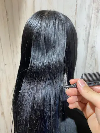 ミディアム 【髪質改善・矯正 ・ハイライト】ハナカのヘアスタイル