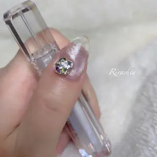 ネイル うる艶♡透明感ネイル Rirashiaのネイルデザイン