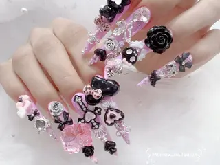 ネイル MoMoA Nail ネイル長さ出し専門店のネイルデザイン