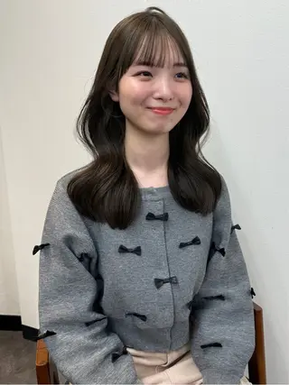 セミロング 透明感🍨レイヤー ヘアセット/miyuのヘアスタイル