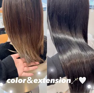 ショート カラー エクステ指名数 No.1💖ゆい🌈のヘアスタイル