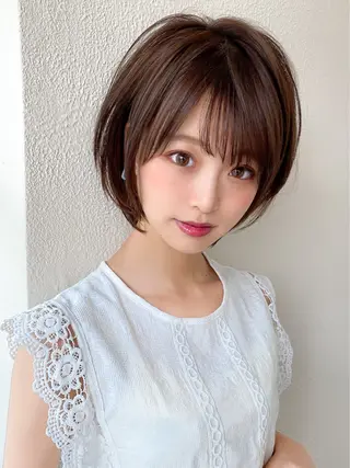 ショート カラー 山﨑 翼のヘアスタイル