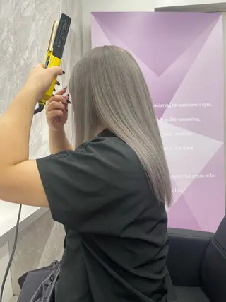 セミロング カラー 店長　MANAMI ／ブリーチ／骨格ボブのヘアスタイル