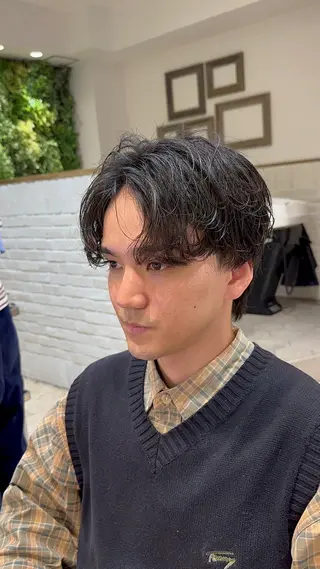 メンズ 🎖️似合わせメンズ パーマ🎖️カネキのヘアスタイル