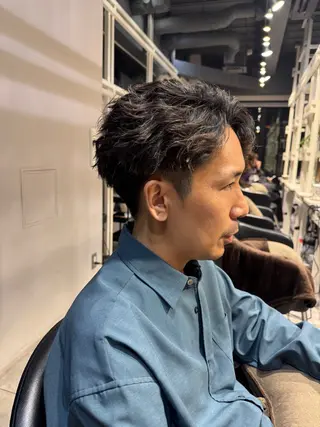 ショート パーマ メンズ Dxxxx III所属・女性目線の大人 メンズ*Ayakaのヘアスタイル