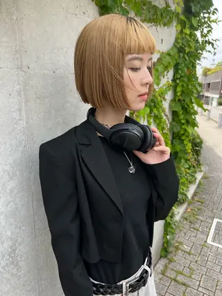 ショート masa/ボブ特化/ ぷつっとボブのヘアスタイル