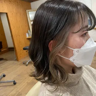 ミディアム カラー 🌼RIKA🌼レデ ィース専門💖のヘアスタイル