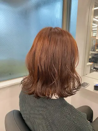 セミロング カラー 長畑 光紀のヘアスタイル