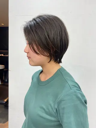ショート レイヤーボブ/ 艶カラー/サナ🌼のヘアスタイル