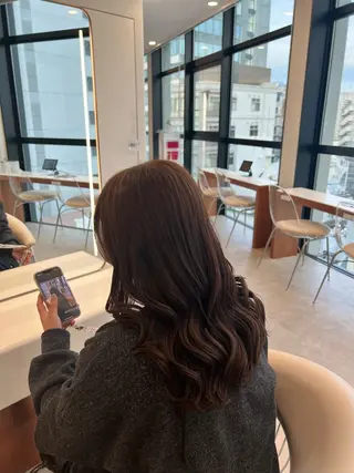 ミディアム カラー ✨髪質改善 縮毛矯正 艶髪 立川 コウキ✨のヘアスタイル