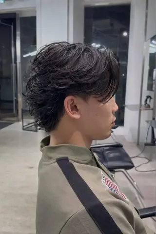 ショート パーマ fifth天神パーマ メンズ特化/虎太郎のヘアスタイル