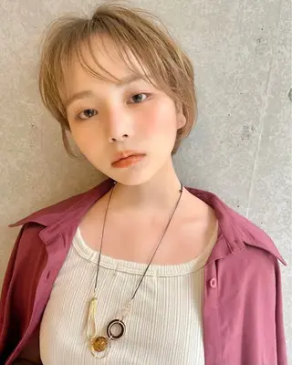 ショート カラー ショートモデル募集/ 美髪縮毛矯正💎萌のヘアスタイル