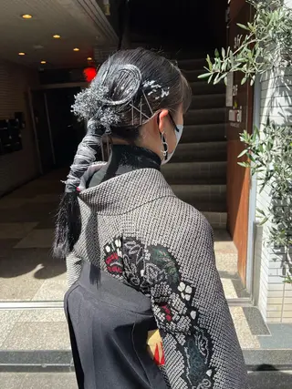 ヘアアレンジ 韓国ヘア🇰🇷/ レイヤーカット✂︎のヘアスタイル