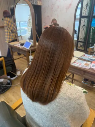 セミロング カラー 荻野 翔太朗のヘアスタイル