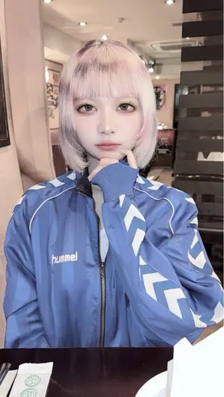 ミディアム カラー 名古屋／デザイン／ ブリーチ/松井亮磨のヘアスタイル