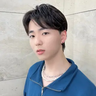 ミディアム カラー パーマ 【池袋店 店長】伊藤 昂樹/曲がる縮毛矯正のヘアスタイル