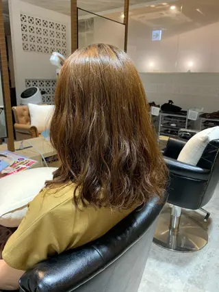 セミロング パーマ 中島 直哉のヘアスタイル