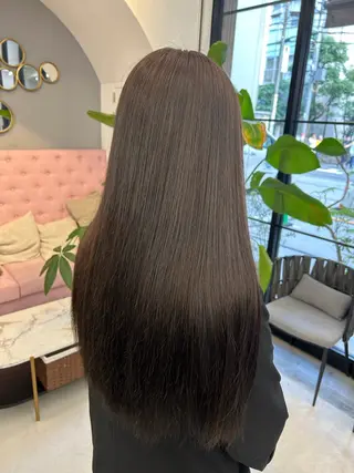 ロング ボブ/縮毛矯正/艶髪 /さのまなみのヘアスタイル