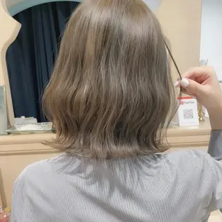 ミディアム カラー パーマ ヘアアレンジ キッズ ネイル マツエク・マツパ Lond jeloud 名古屋所属・髪質改善 の達人/杉原碧仁のヘアスタイル